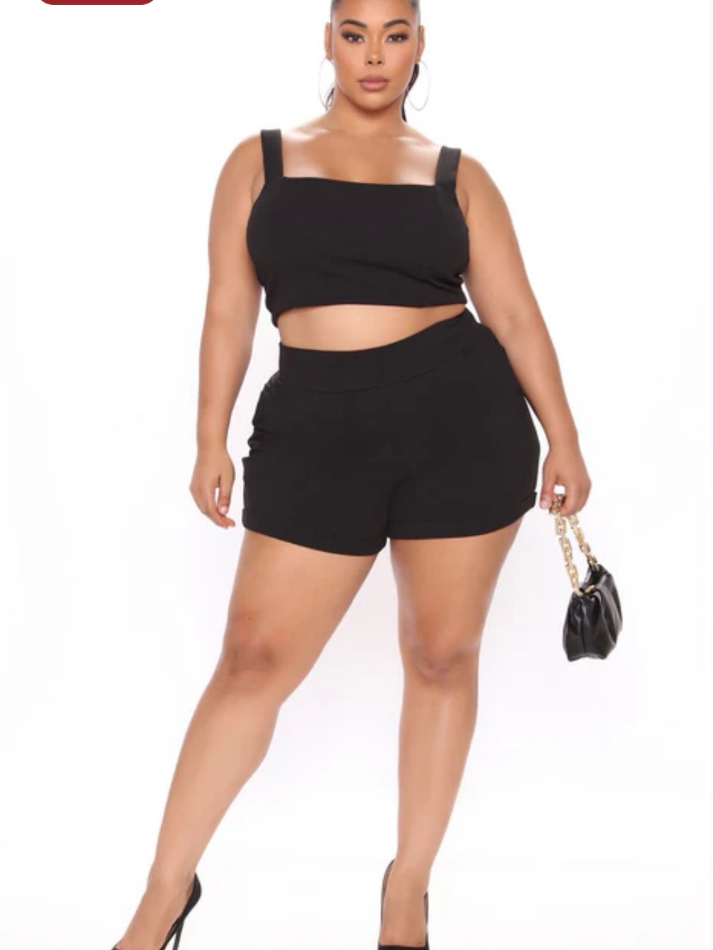 Fashion Nova Black Sasha Shorts 1x